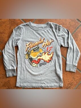 Boys Flamin’ Hot Cheetos Long Sleeve Shirt, Size 8